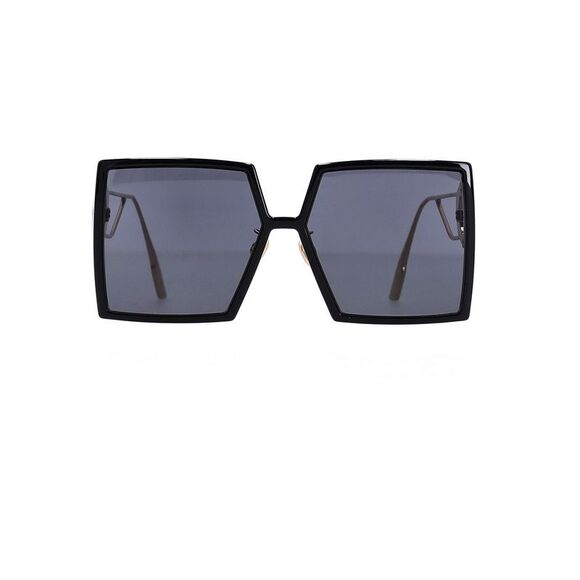 Dior 30Montaigne SU Oversized Framed Sunglasses in Black Acetate - Picture 8 of 12